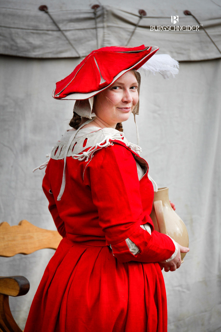 Landsknecht Sleeves Cuts Flora Red/Natural - Which Mark