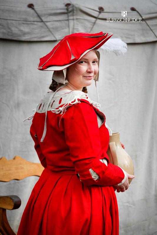 Landsknecht Sleeves Cuts Flora Red/Natural - Which Mark