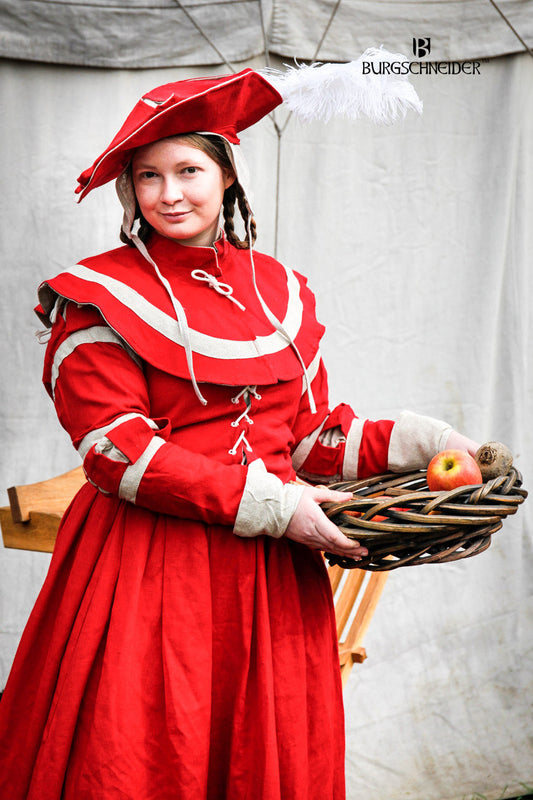 Landsknecht Pellerine Flora Red/Natural - Which Mark