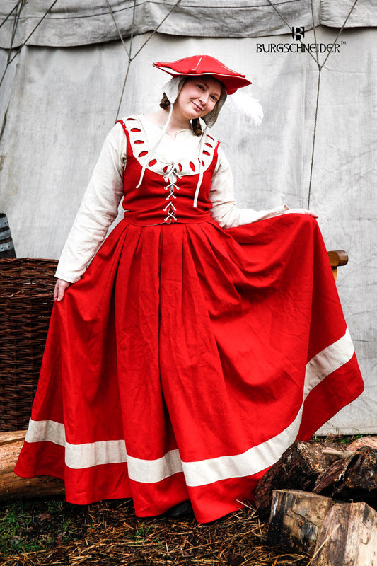 Landsknecht Skirt Flora Red/Natural - Which Mark