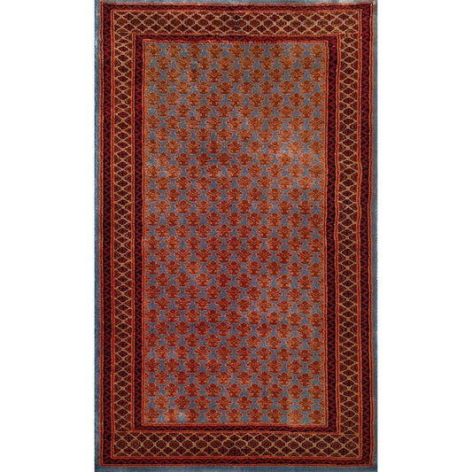 3×5 Feet Hand Knotted Lichi Wool Carpet Royal Maroon - Which Mark