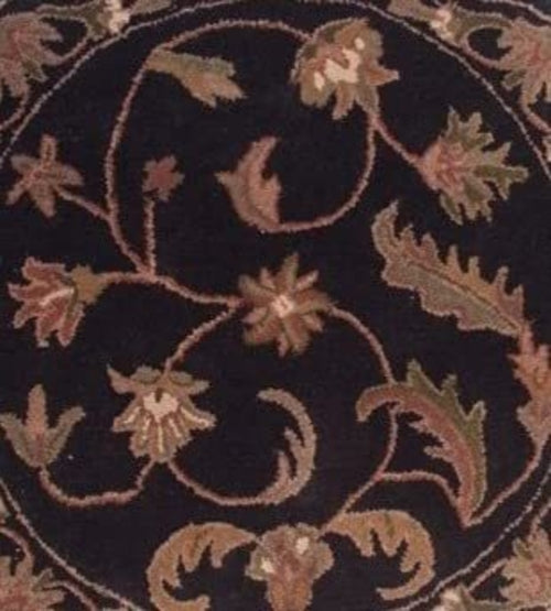 Modern Super Collection Round Shape Multi in Color Wool Area Rug with - Which Mark