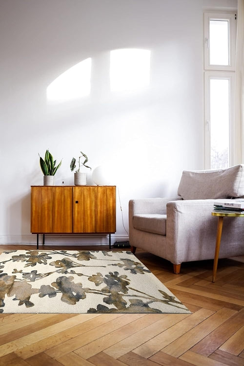 New Modern Collection Comfort Rectangular Shape Multi Color Wool Area - Which Mark