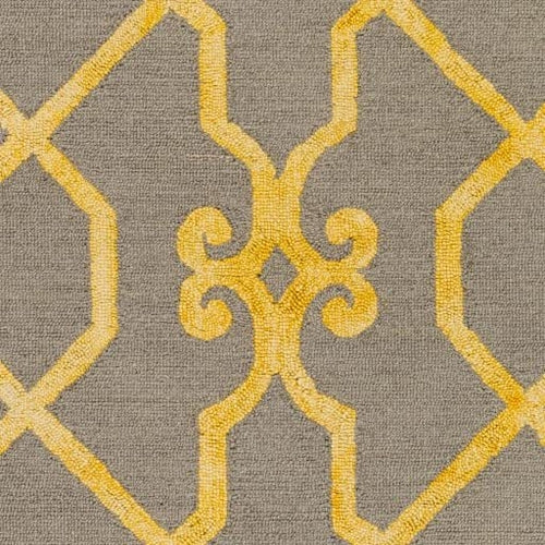 New Modern Collection Dip Dye Rectangular Shape Brown Wool Area Rug - Which Mark