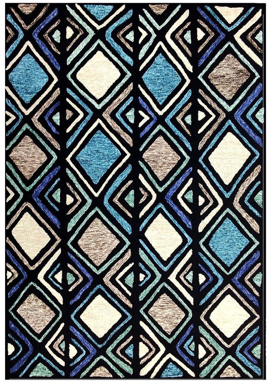 African Rectangular Black in Color, Wool Matarial with Soft and 100% - Which Mark