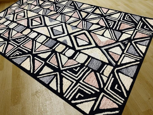 African Rectangular Black in Color, Wool Matarial with Soft and 100% - Which Mark