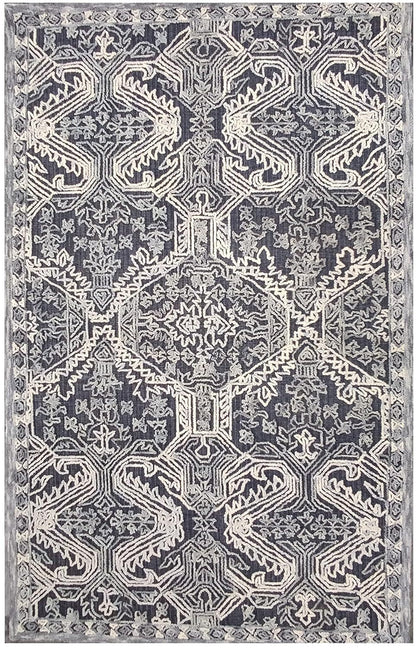 Modern Trace Collection Carpet Rectangular Shape Multicolor Wool Area - Which Mark