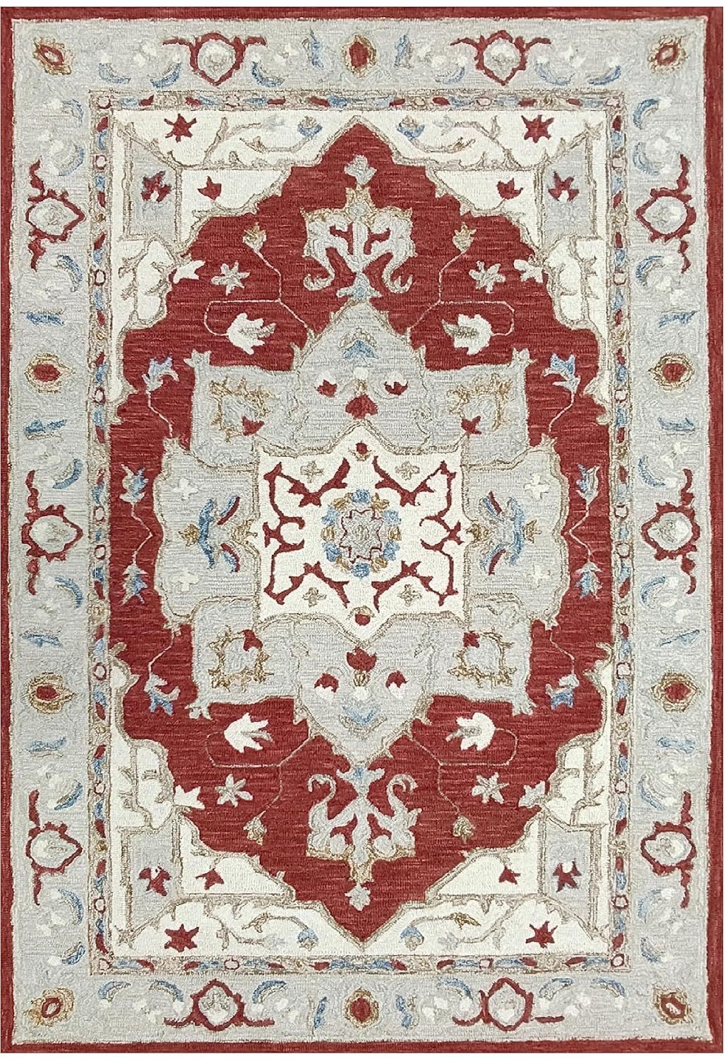 Agra Rectangular Wool Matarial with Soft and 100% Imported Woolen - Which Mark