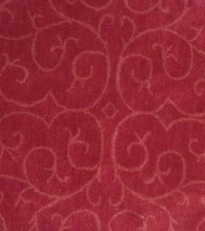 Modern Super Collection Round Shape Red in Color Wool Area Rug with - Which Mark