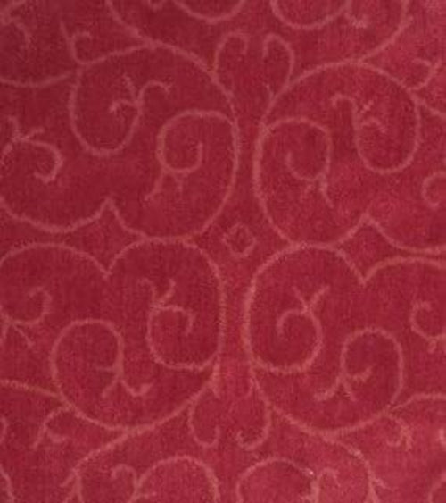 Modern Super Collection Round Shape Red in Color Wool Area Rug with - Which Mark