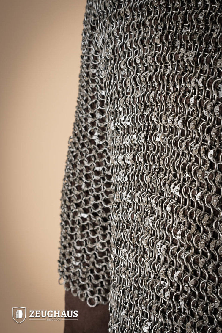 Chainmail Haubergeon Roundring Riveted 10mm Steel Oiled - Which Mark