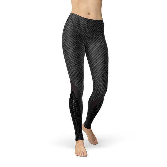 Womens Carbon Fiber Sports Leggings - Which Mark