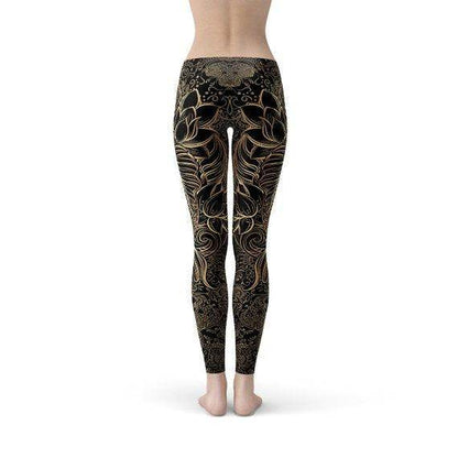 Womens Koi Fish Black Leggings - Which Mark