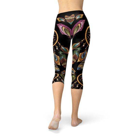 Womens Dreamcatcher Capri Leggings - Which Mark