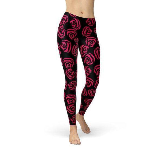 Red Roses Leggings - Which Mark