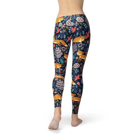 Womens Fox in the Meadows Leggings - Which Mark