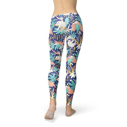 Womens Sloth Leggings - Which Mark