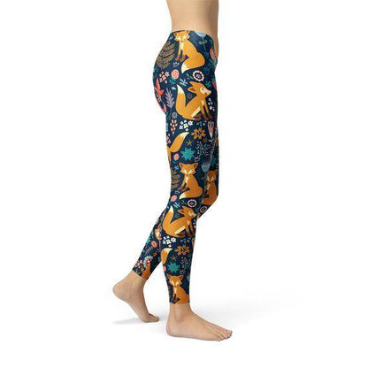 Womens Fox in the Meadows Leggings - Which Mark