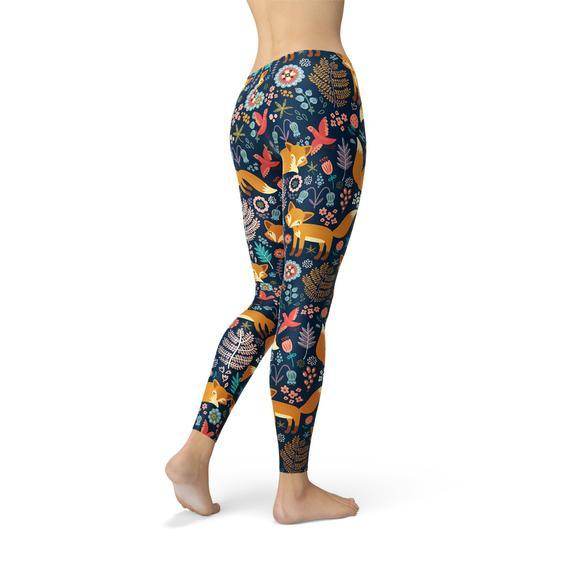 Womens Fox in the Meadows Leggings - Which Mark