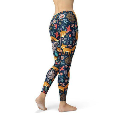 Womens Fox in the Meadows Leggings - Which Mark