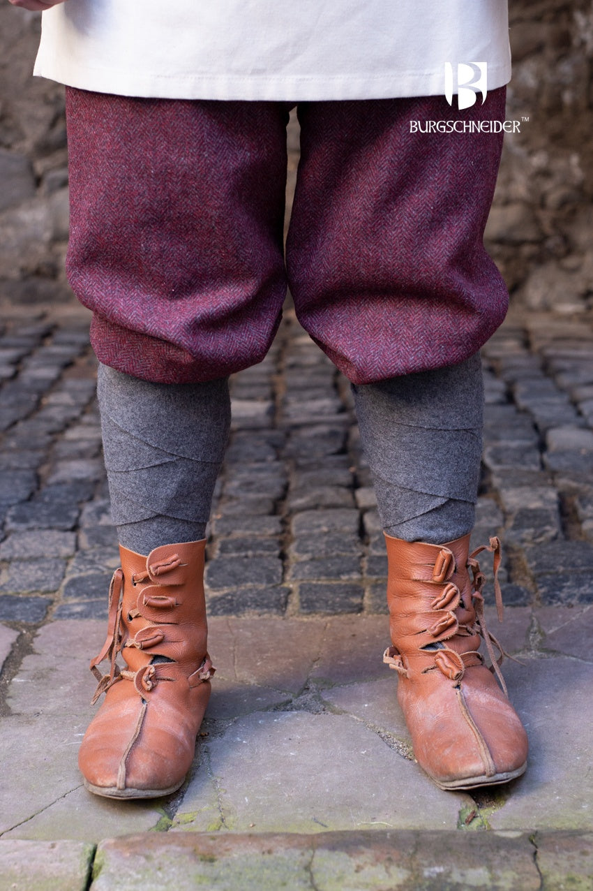 Rus Pants Ivar Herringbone Burgundy/Grey - Which Mark
