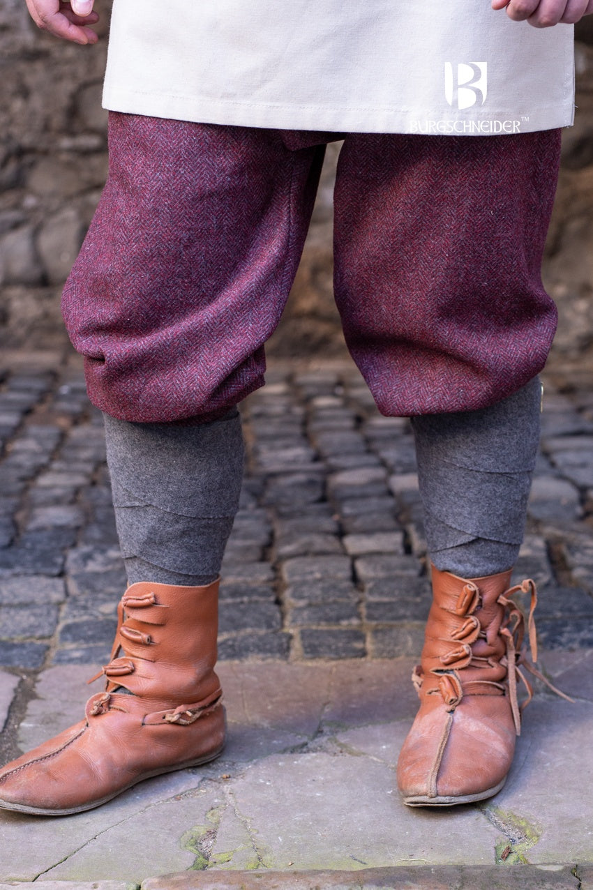 Rus Pants Ivar Herringbone Burgundy/Grey - Which Mark