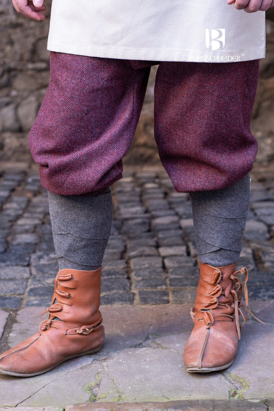 Rus Pants Ivar Herringbone Burgundy/Grey - Which Mark