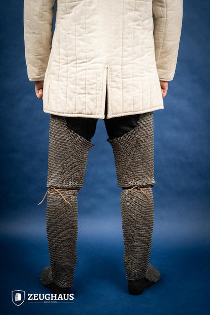 Chainmail Chausses Flatring Riveted 6mm Steel Oiled - Which Mark