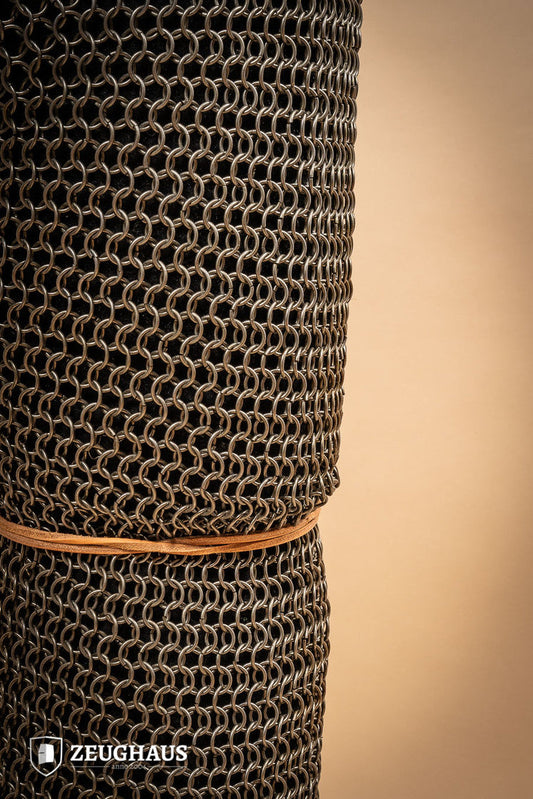 Chainmail Chausses Roundring 9mm Steel Oiled - Which Mark