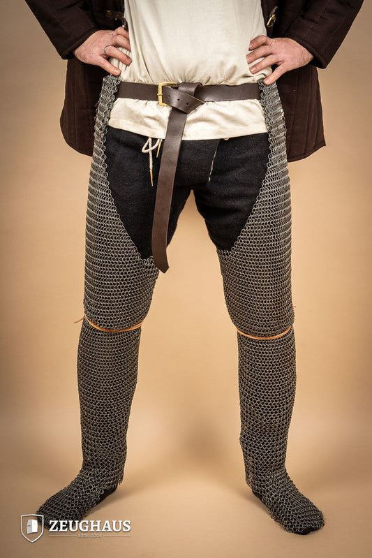 Chainmail Chausses Roundring 9mm Steel Oiled - Which Mark