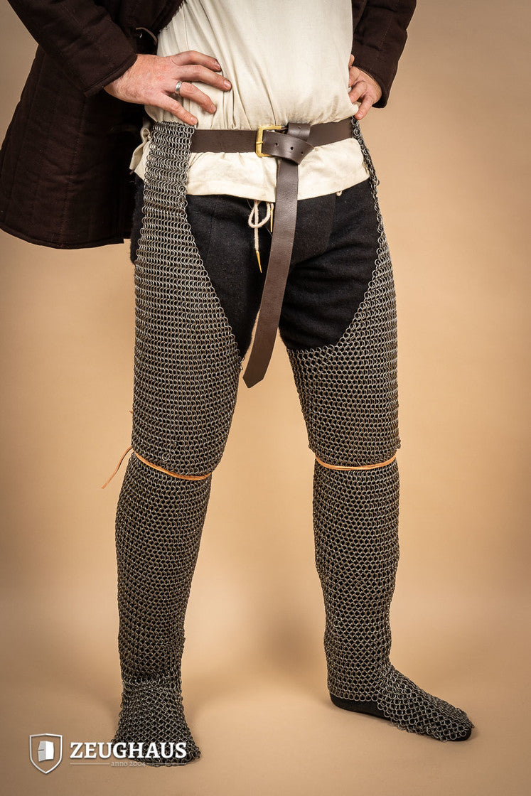 Chainmail Chausses Roundring 9mm Steel Oiled - Which Mark