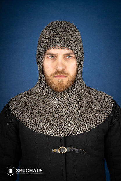 Chainmail Hood Flatring Riveted 9mm Stainless Steel - Which Mark