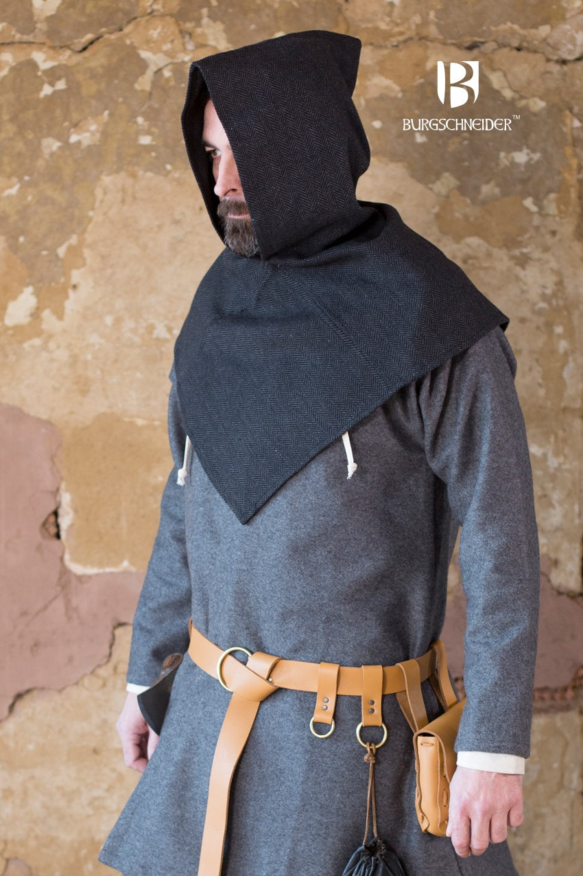 Skjoldehamn Cowl Knud Herringbone Black/Grey - Which Mark