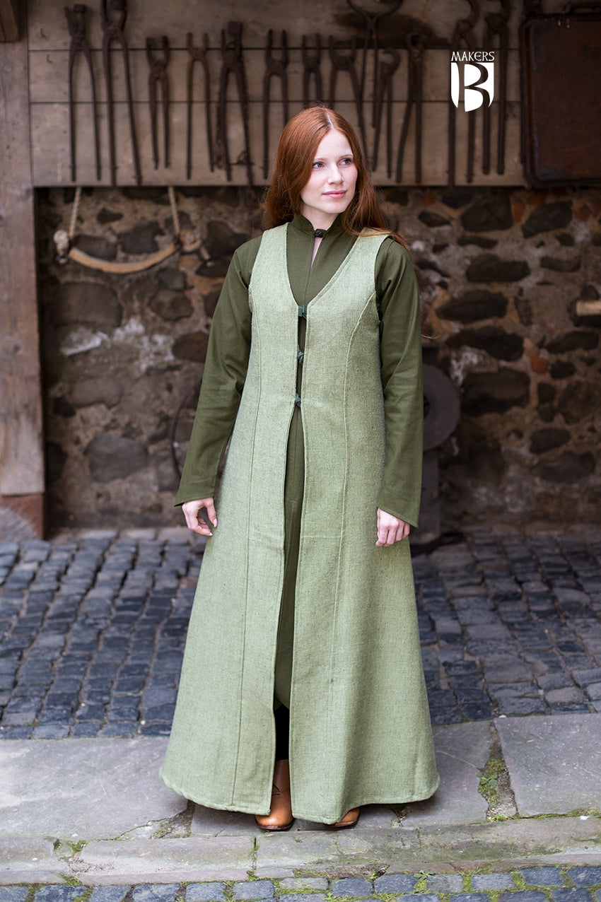 Sleeveless Coat Maiva Linden Green - Which Mark