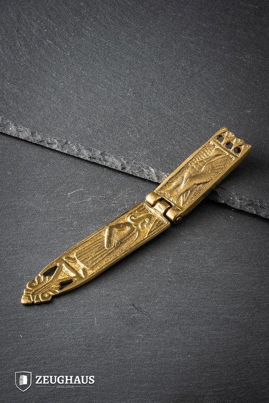 15th Century Strap End um to 18 mm Brass B-Stock - Which Mark