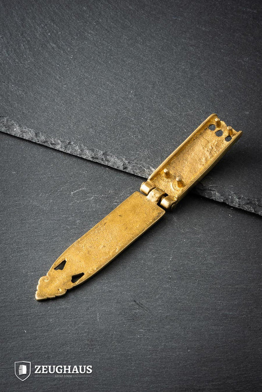 15th Century Strap End um to 18 mm Brass B-Stock - Which Mark