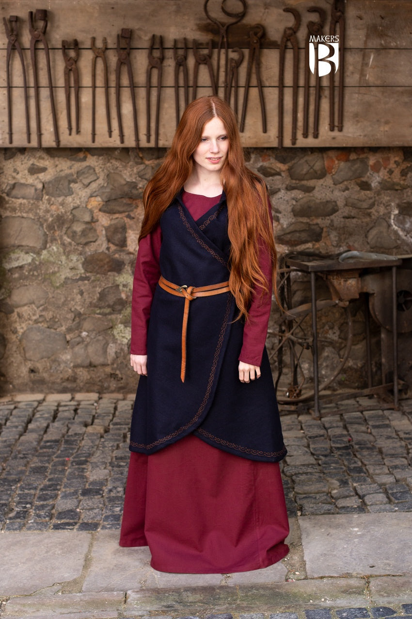 Wool Wrap Dress Myrana Dark Blue - Which Mark