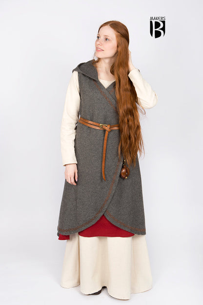 Wool Wrap Dress Myrana Dark Grey - Which Mark