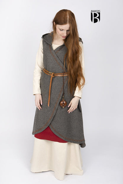 Wool Wrap Dress Myrana Dark Grey - Which Mark