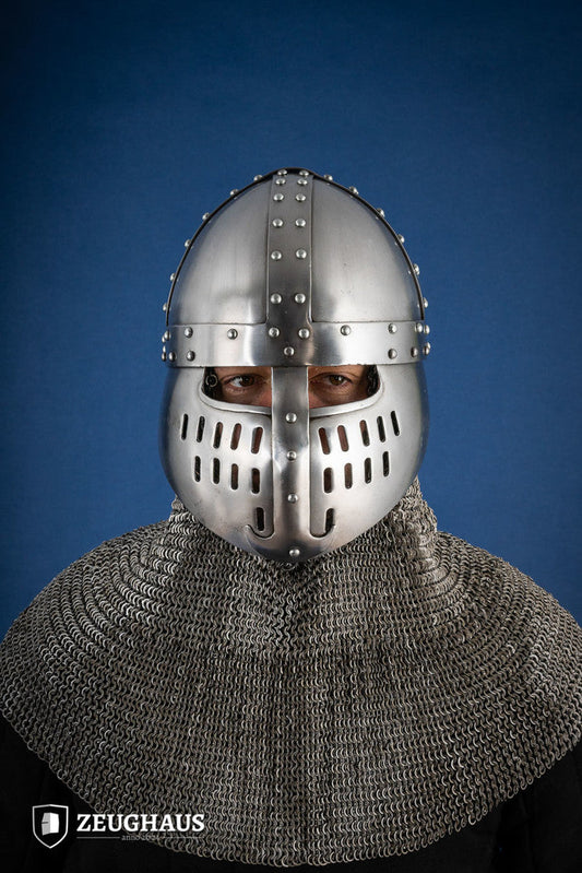Norman Faceplate Spangenhelm 1,6mm Polished - Which Mark