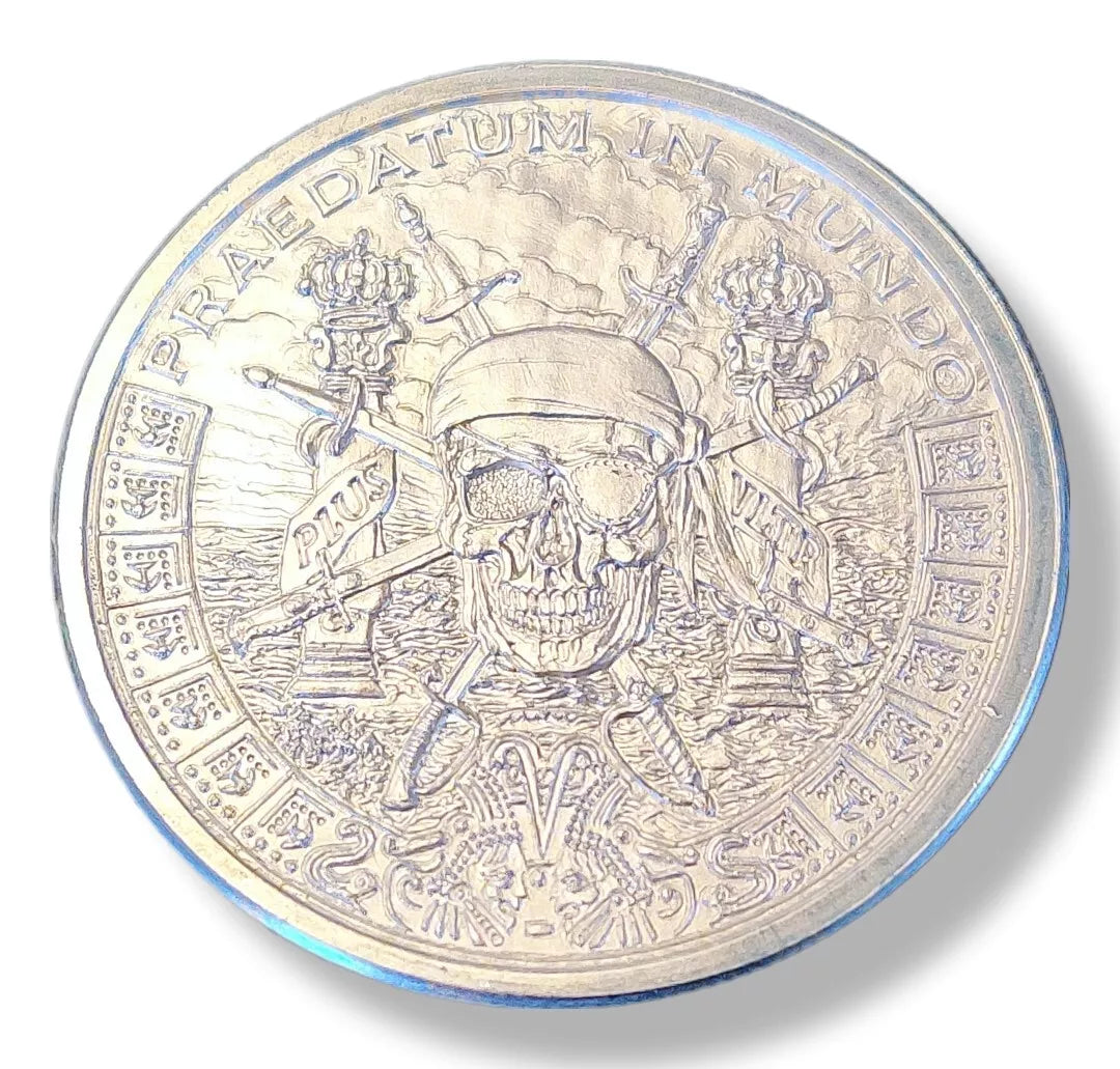 1 oz Silver PIECES OF EIGHT Silver Shield Round (GSM) - Which Mark