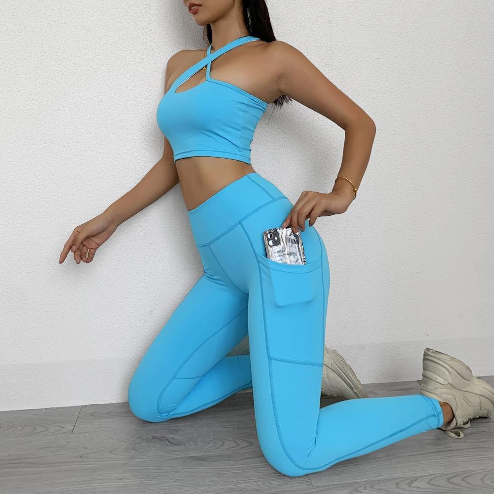 Sportwear Women Yoga Sets Fitness Wear 2peice Suits High Waist Legging - Which Mark