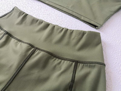 Sportwear Women Yoga Sets Fitness Wear 2peice Suits High Waist Legging - Which Mark