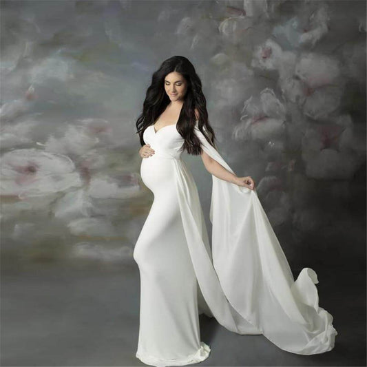 Sexy Shoulderless Maternity Dresses For Photo Shoot Long Fancy - Which Mark