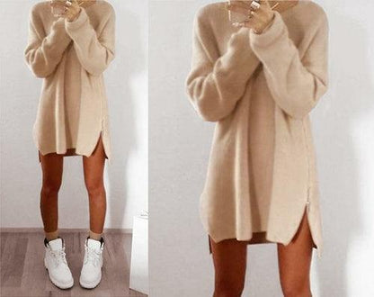 2018 New Fashion Women's Sweater Winter Keep Warm Long Sleeve O-neck - Which Mark