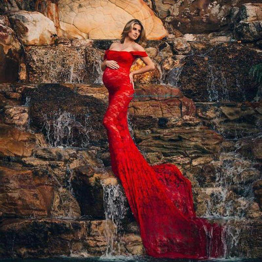 Maternity Pregnancy Mermaid Dress For Photo Shoot Long Photography - Which Mark