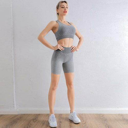 2021 Sports Set Women Gradient Fitness Yoga Tracksuit Gym Jogging - Which Mark