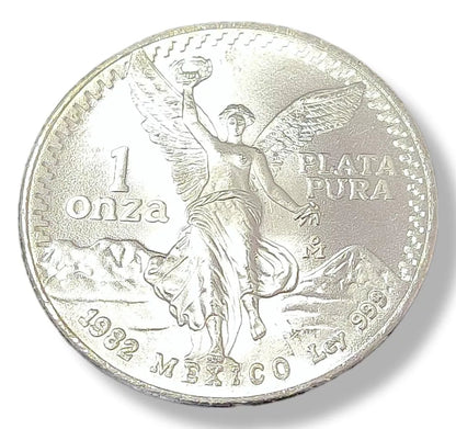 1 oz Silver MEXICAN LIBERTAD Pura Plata Coin 1982 - Which Mark