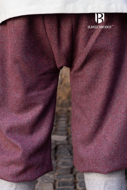 Rus Pants Tilda Herringbone Burgundy/Grey - Which Mark