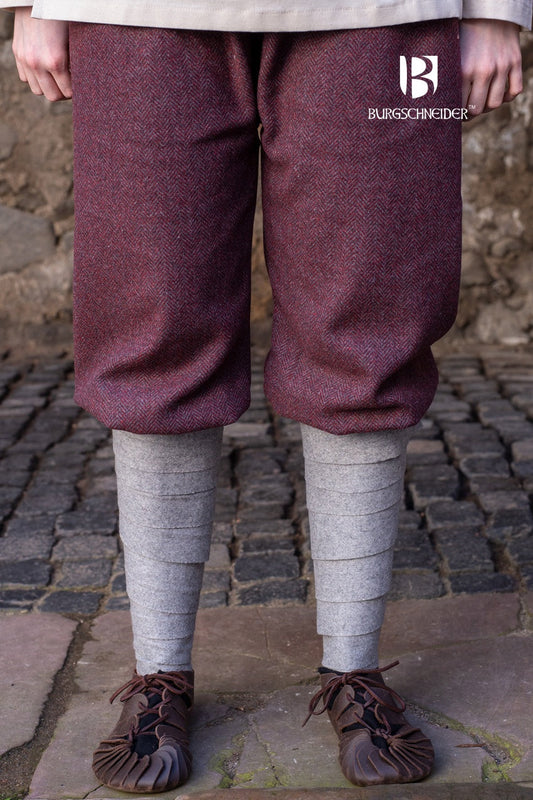 Rus Pants Tilda Herringbone Burgundy/Grey - Which Mark
